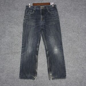 Tony Hawk Jeans Boys 18 Regular Dark Wash Straight Leg Distressed Denim